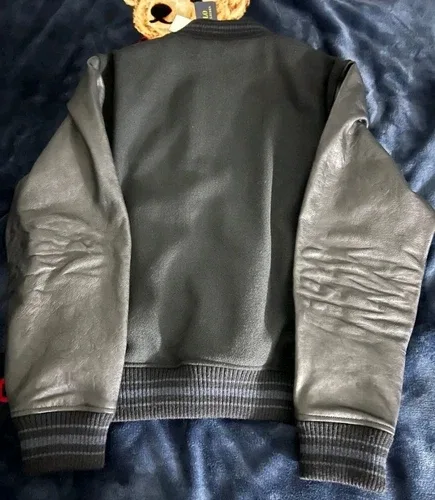 Polo Ralph Lauren Black Men's Letterman Varsity Jacket XL thumbnail