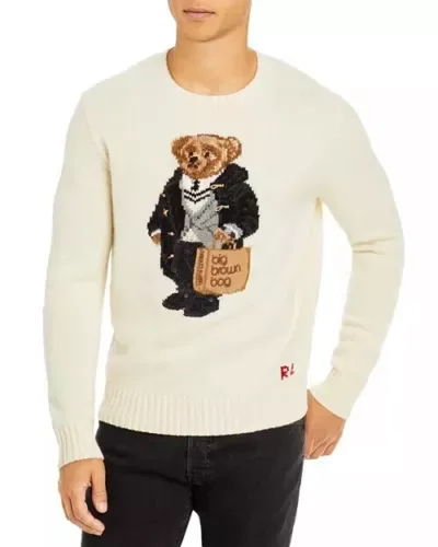 Men Ralph Lauren Polo Bear Crewneck Sweater 50th SZ L thumbnail