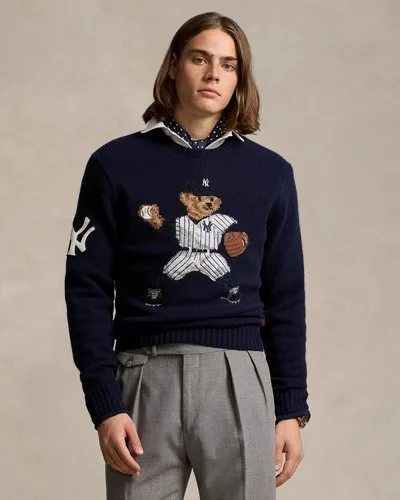 Polo Ralph Lauren Yankees Bear Sweater XS thumbnail