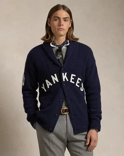 MEN Polo Ralph Lauren X NY Yankees Cardigan 3XL thumbnail