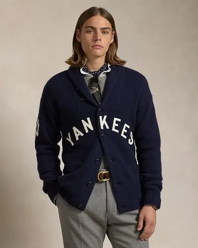 RARE Polo Ralph Lauren X NY Yankees Shawl SZ XL thumbnail