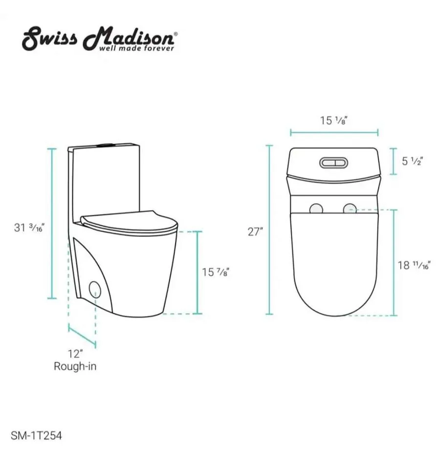 Swiss Madison St. Tropez Toilet image indicator(10)