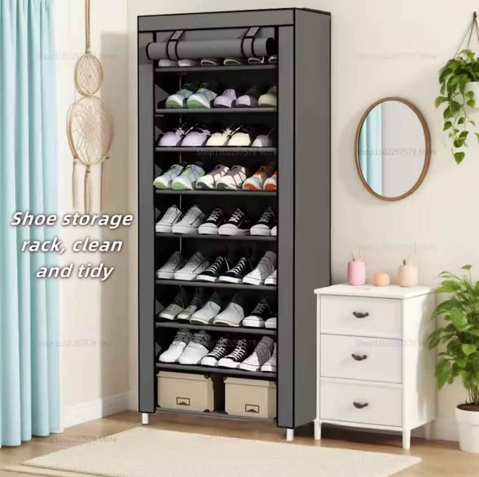 10 Layers 9 Compartments Breathable Shoe Rack - photo 3