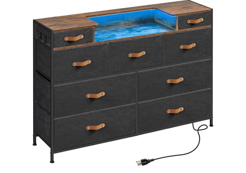 New black dresser for bedroom 9 drawers - photo 3