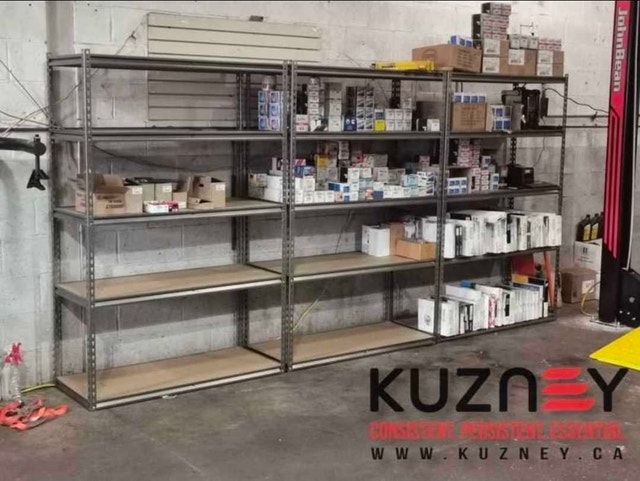 Heavy duty Steel Shelf Units: 72" H x 48" W x 20" D - photo 3