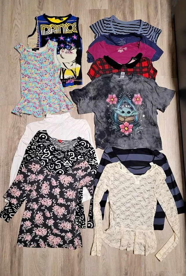 12 T-Shirts Bundle – Mixed Styles & Sizes