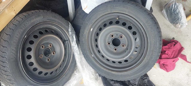 Winter tire on rim 205/55 R16 91T call 416-402-5759