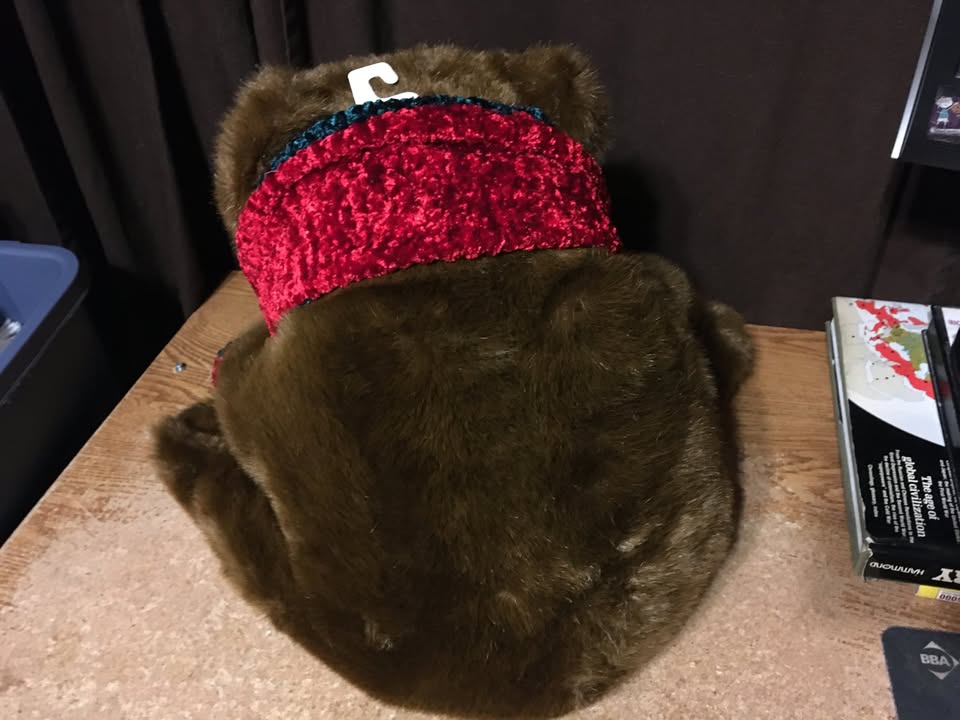 LARGE CHRISTMAS BROWN BEAR W GREEN RED SCARF MTY INTERNATIONAL 1 - photo 4