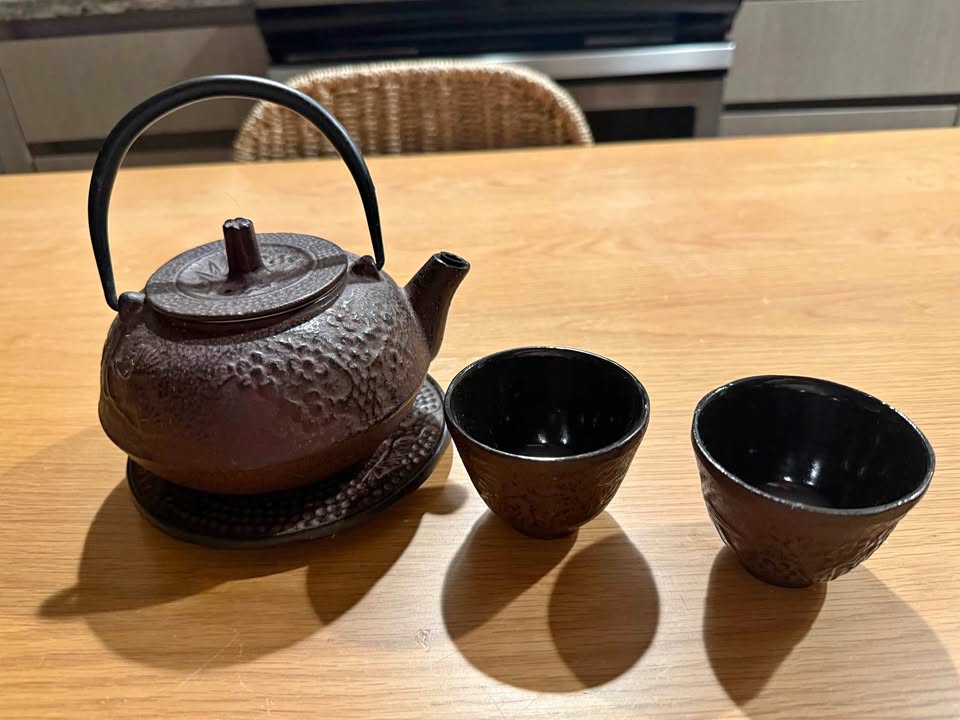 Cast Iron Tea Pot Set