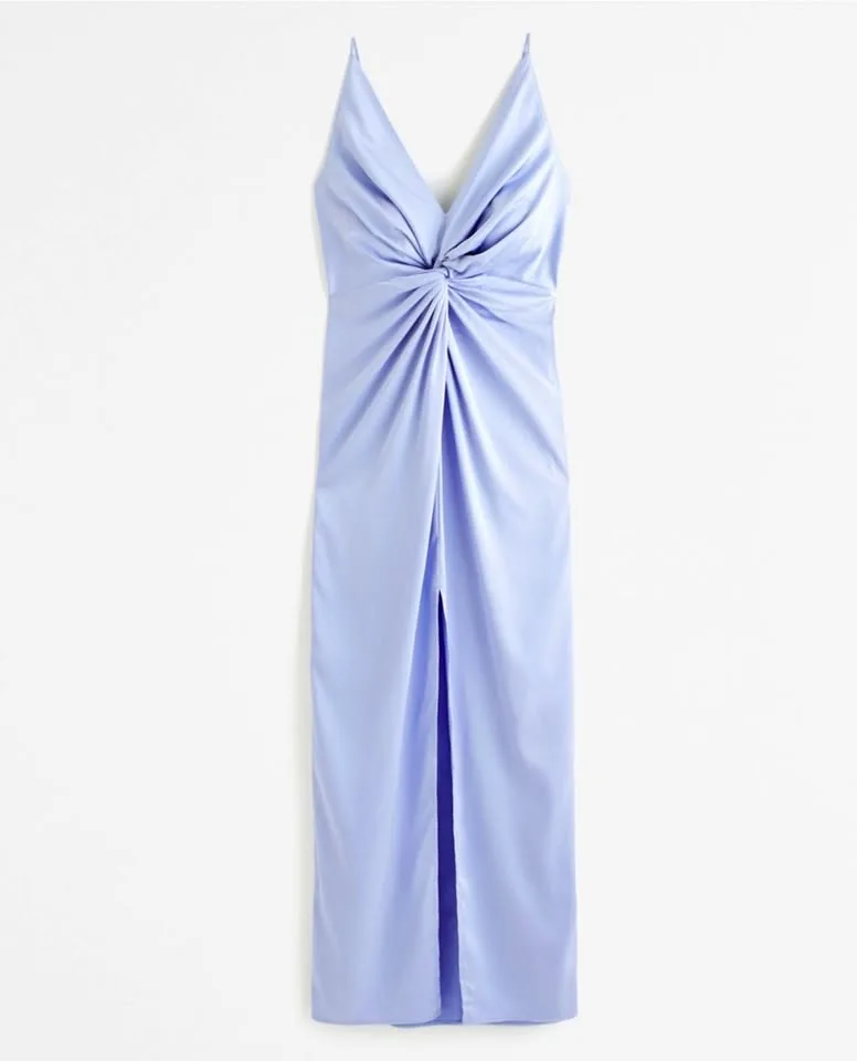 A&F Blue Satin Dress