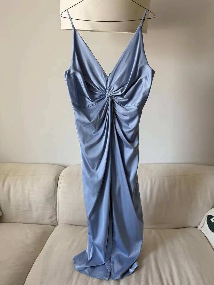 A&F Blue Satin Dress image indicator(2)