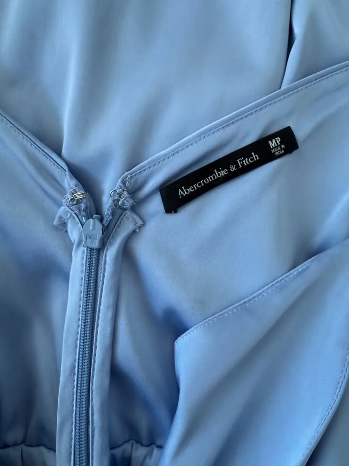 A&F Blue Satin Dress image indicator(3)