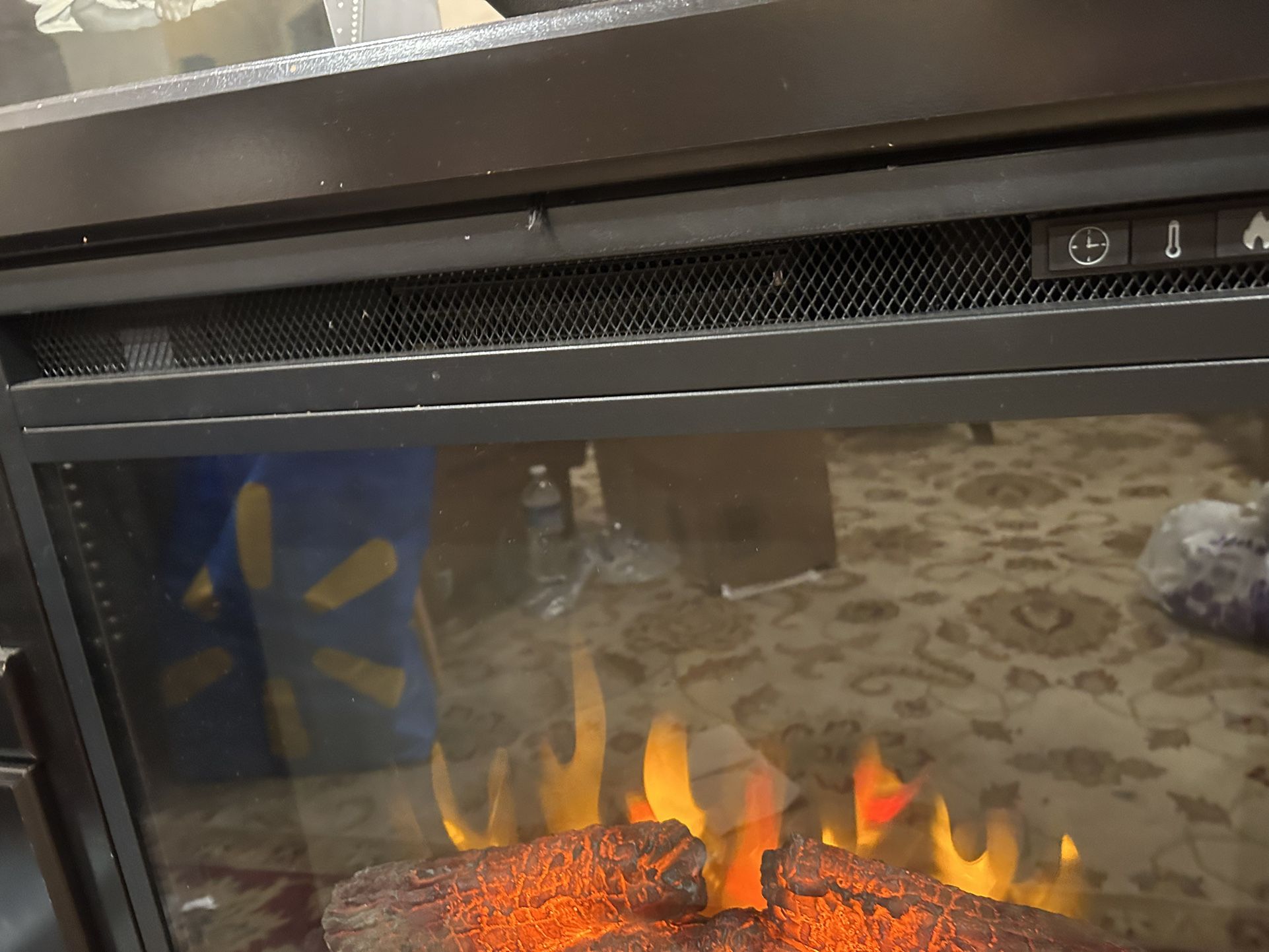 Rustic TV stand with Electric Fire Place - photo 3