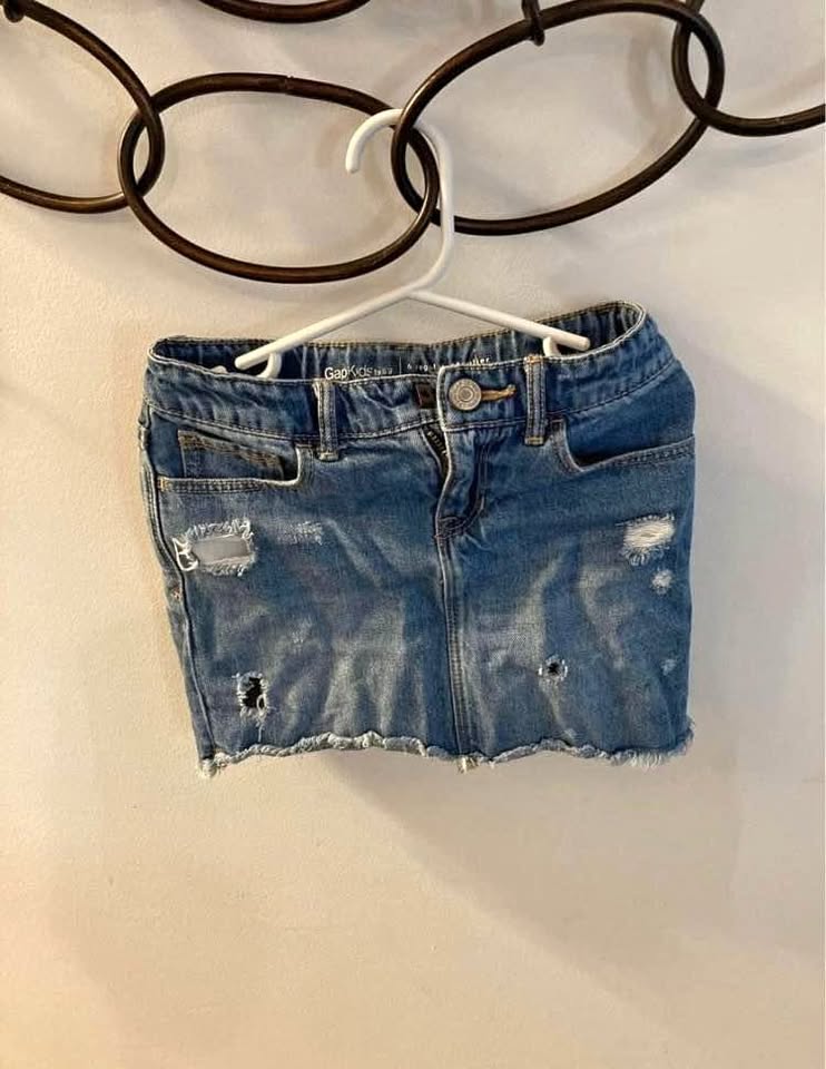 Girls Jean Mini Skirt (GAP) - Size 6