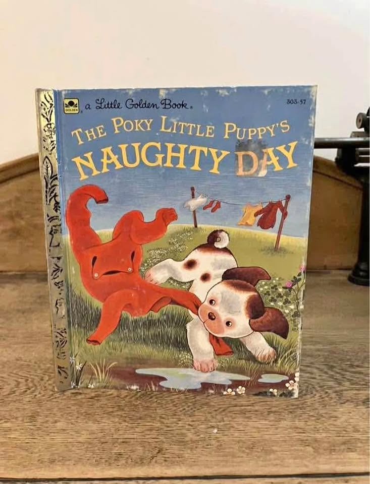 The Poky Little Puppy's Naughty Day (Little - Hardcover, by Chan