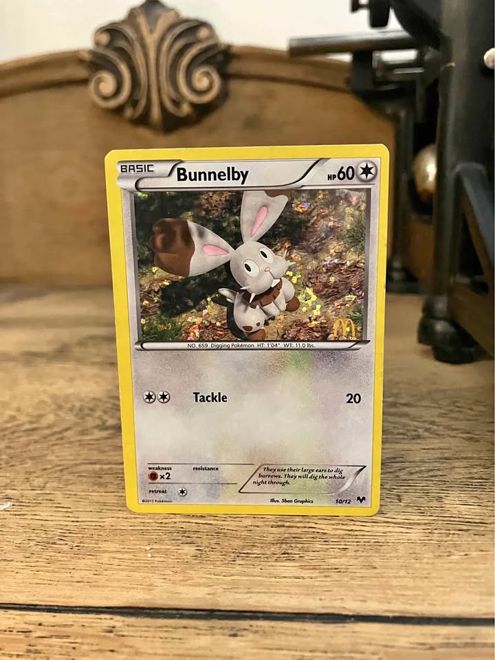 Pokemon Bunnelby McDonalds 2014 Promo Card 10/12