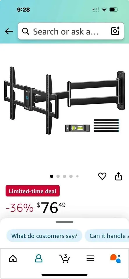 Brand new TV wall mount kit