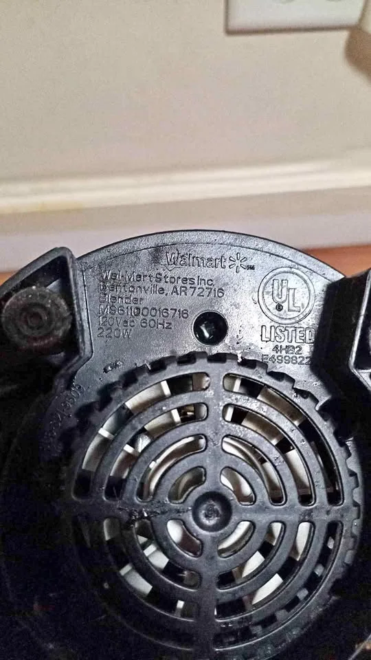 $20 Mainstays Blender Motor & Blade ONLY (Tested, Model MS[hidde thumbnail