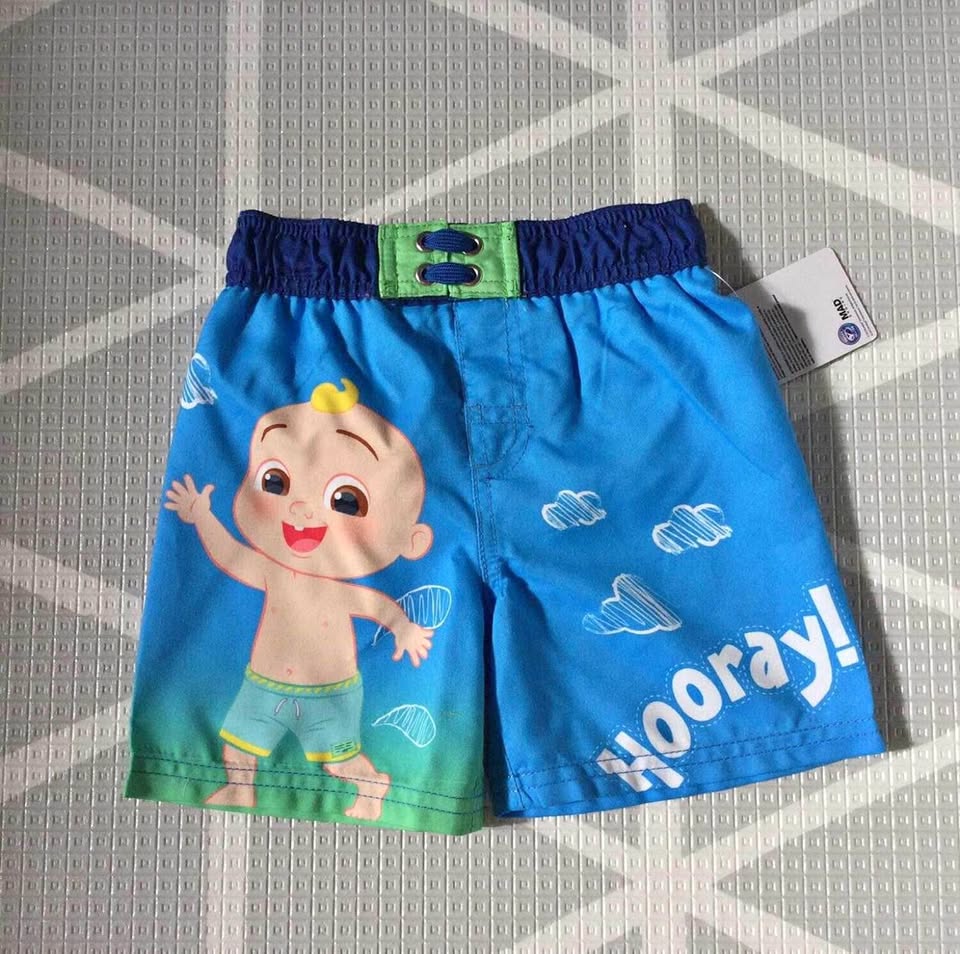 BNWT Cocomelon Swim Trunks - 2T