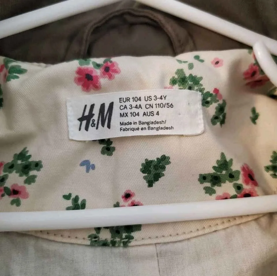 EUC H&M Toddler Fall Jacket - 3-4 years image indicator(4)