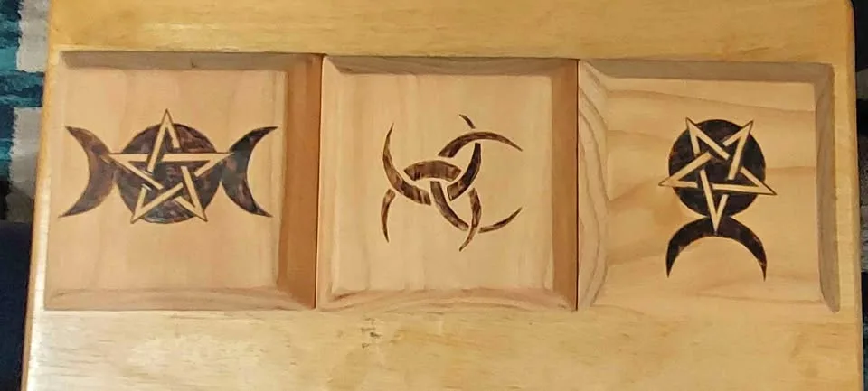 Wiccan altar squares