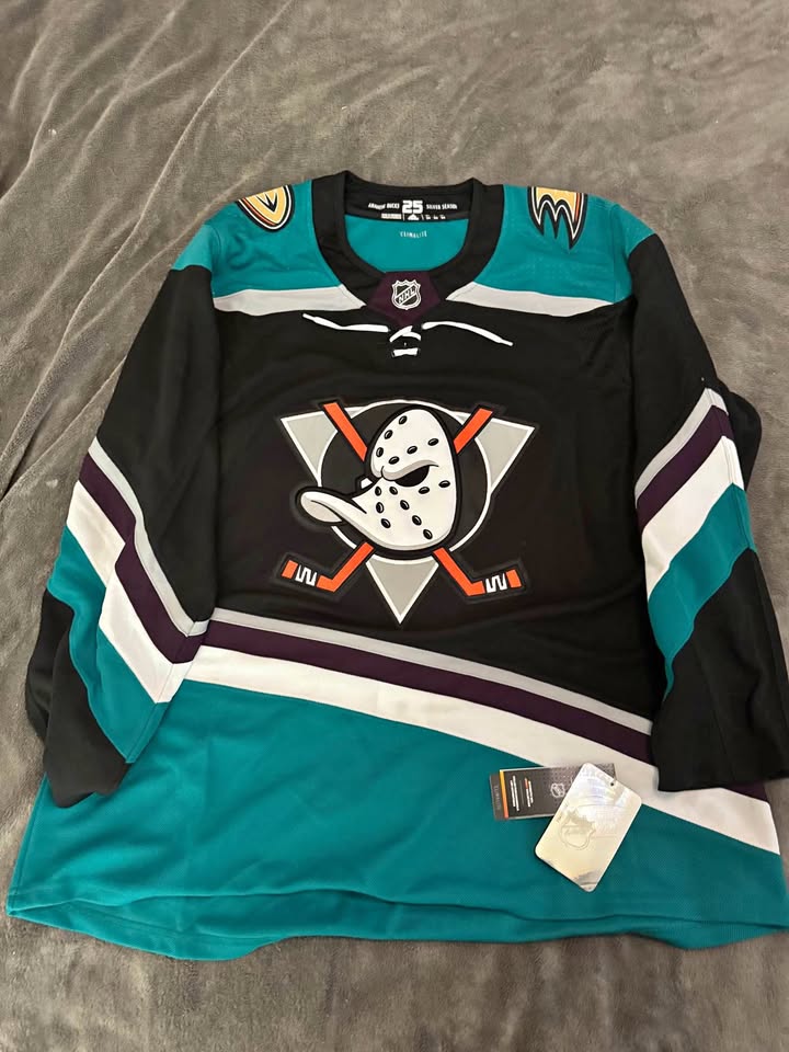 Anaheim Ducks 25th Anniversary Authentic Adidas Jersey – Size 54