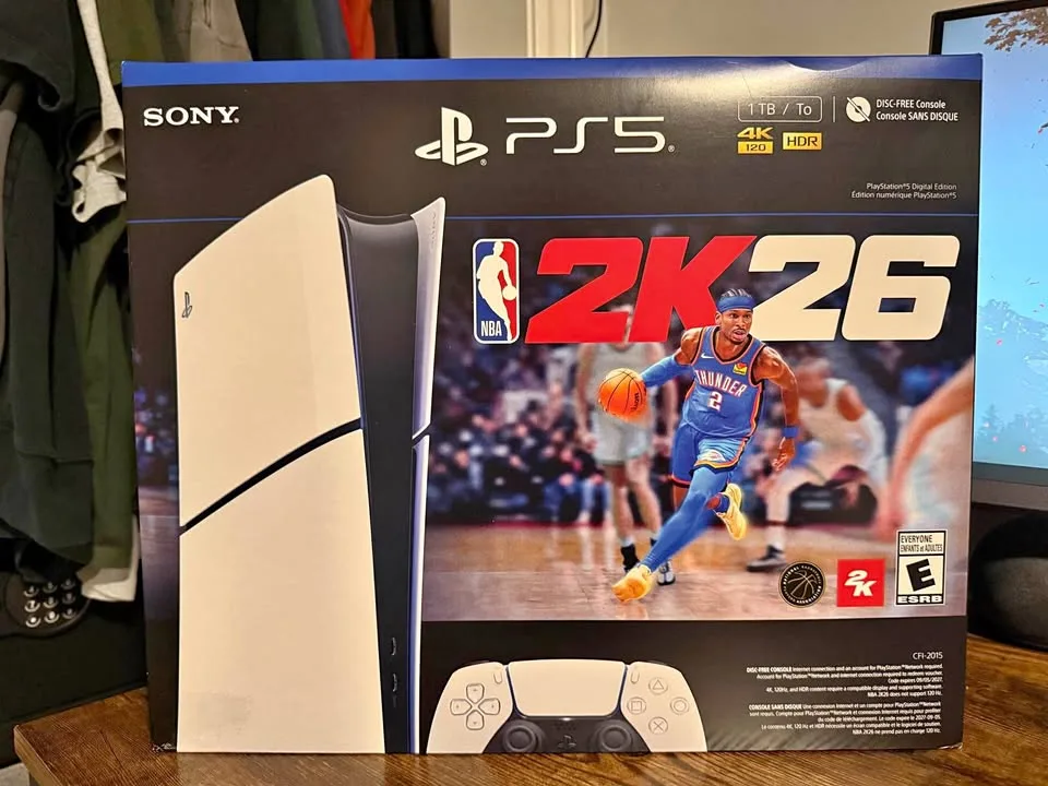 PS5 Slim 1TB - Digital Edition (NBA 2K26)