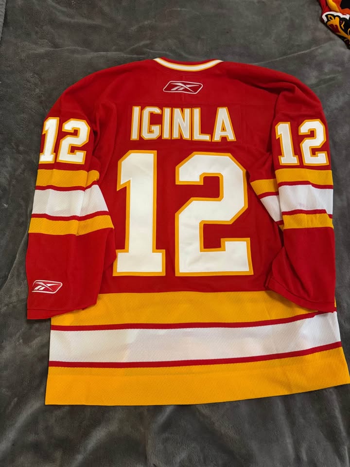 Jarome Iginla Flames Reebok Edge Jersey L (Captain C) - photo 2