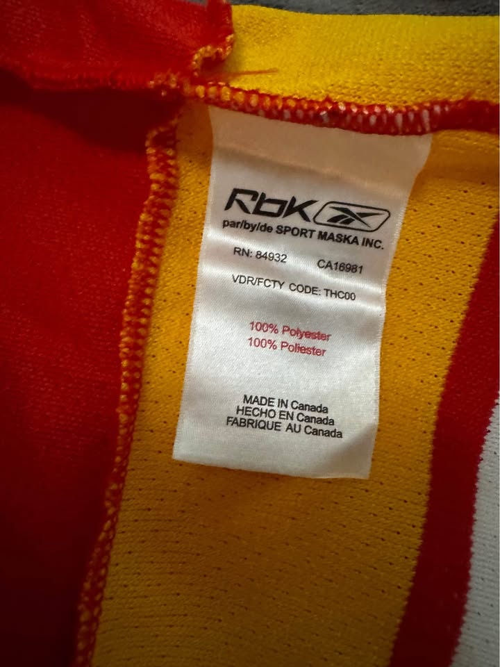 Jarome Iginla Flames Reebok Edge Jersey L (Captain C) - photo 4