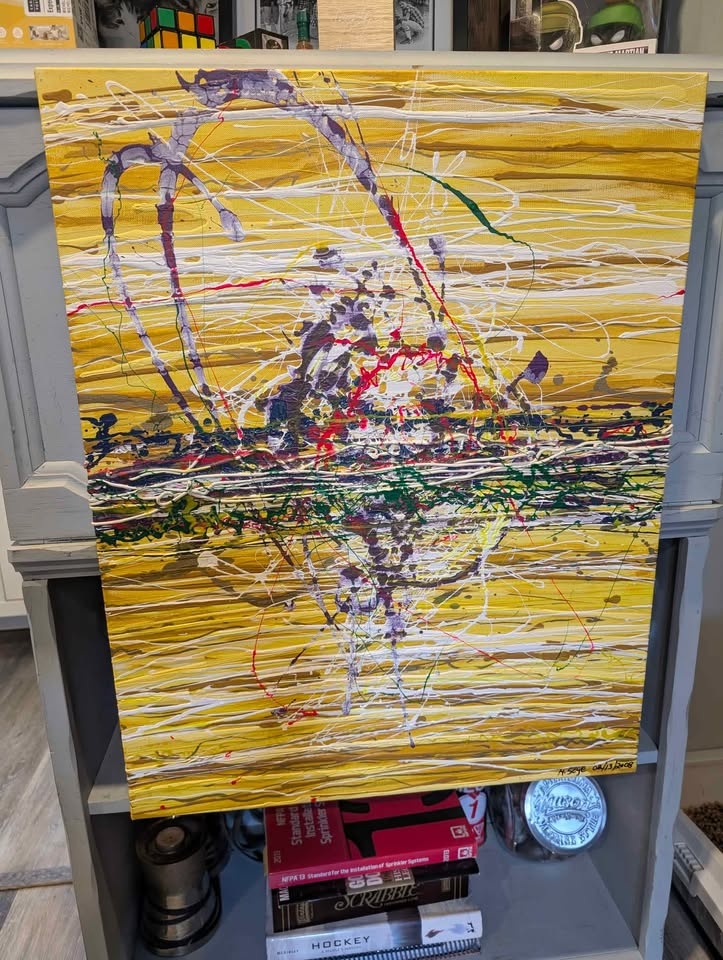 Pollack style custom painting - photo 4
