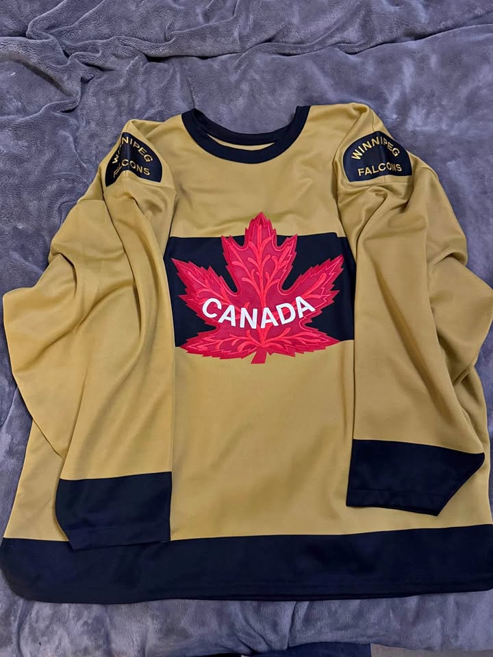 Team Canada 2004 Winnipeg Falcons Tribute Jersey – Gold / Size X