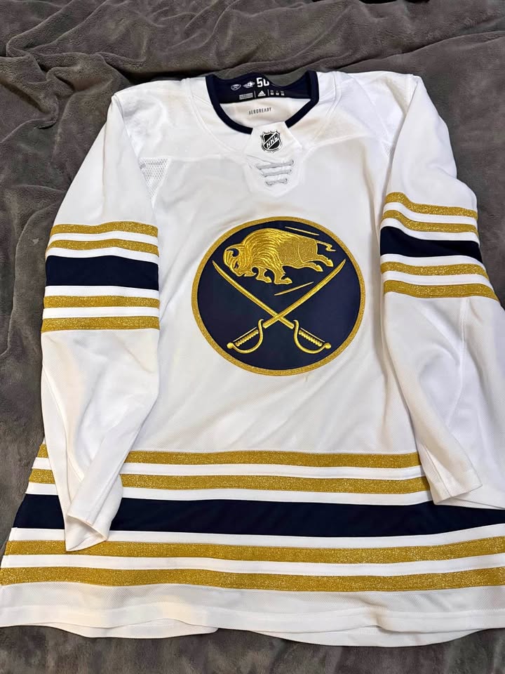 Buffalo Sabres 50th Anniversary Adidas Authentic Jersey 52