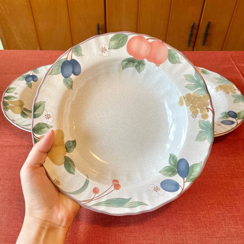 9” Mikasa Country Classics Plates Set of 3 - photo 2