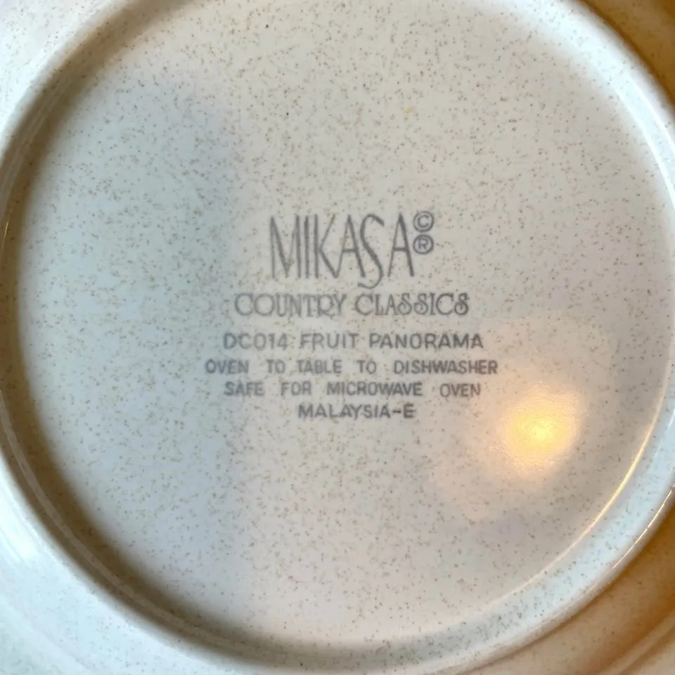 9” Mikasa Country Classics Plates Set of 3 image indicator(7)