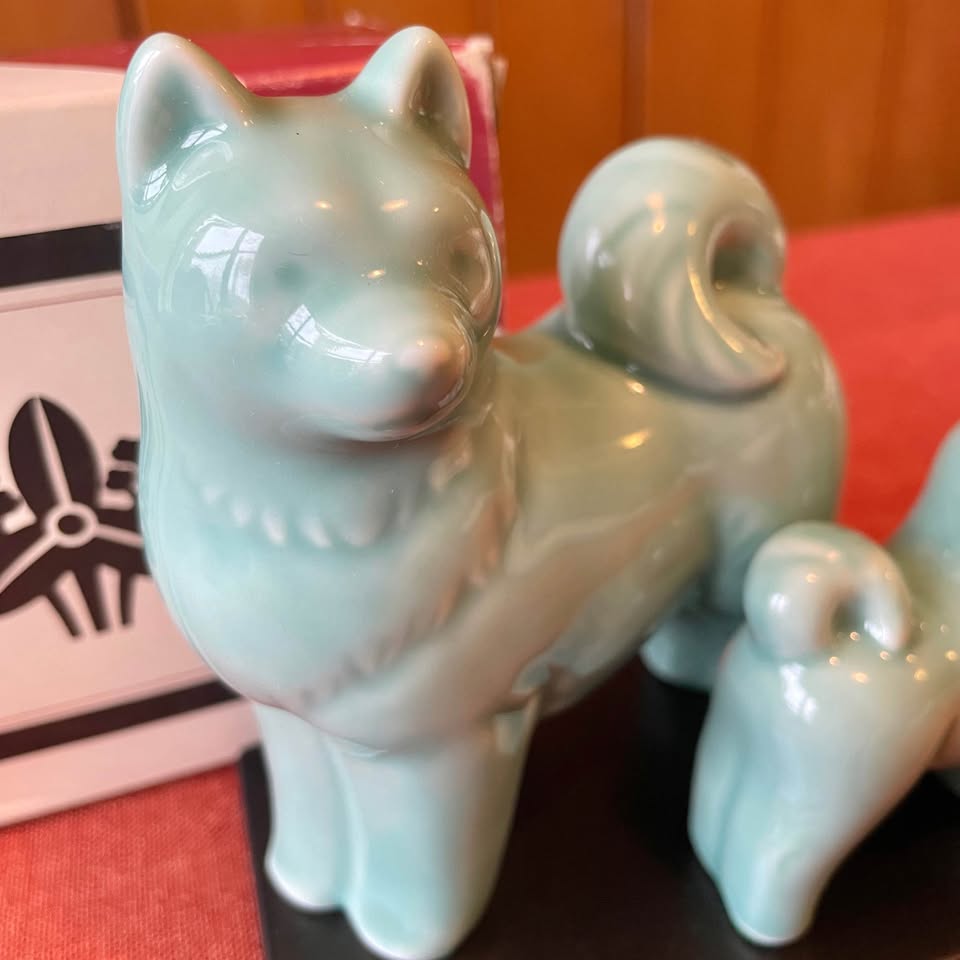 🐶Zodiac Dog Figurine Set – Celadon Ceramic - photo 2
