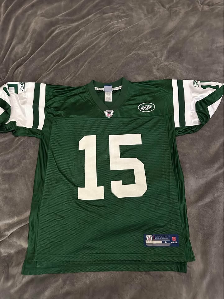 New York Jets Custom “Jesus” #15 Reebok NFL Jersey – Size L - photo 2
