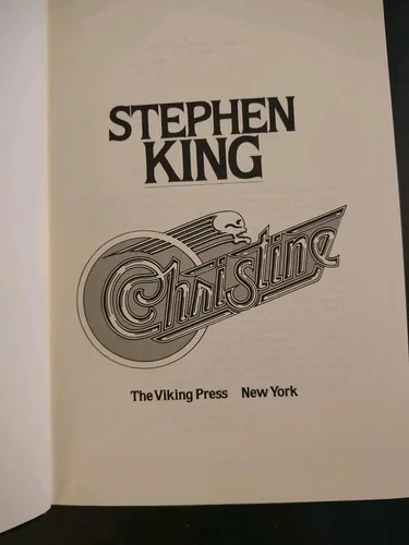 CHRISTINE by Stephen King 1st Edition 1st Printing HCDJ image indicator(4)