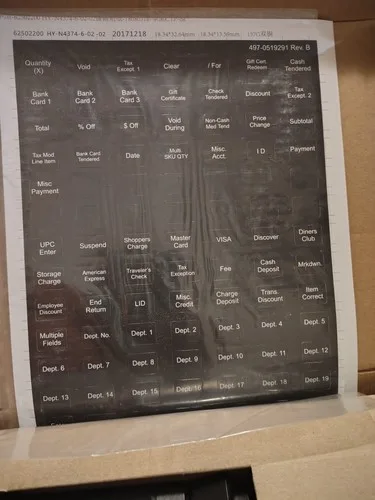 NCR POS Retail Keyboard 6932-6932-9090 w/ Touchpad image indicator(5)