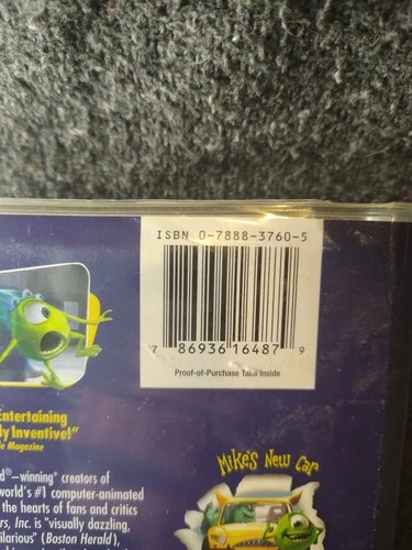 Monsters, Inc. (VHS, 2002) Minor Wear, No Inserts - photo 3