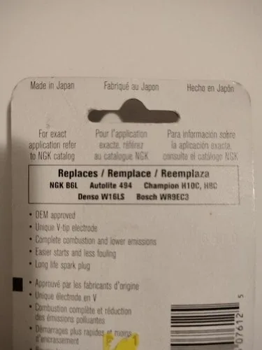 B6Y NGK Pro V Spark Plug Stock #7612 image indicator(3)