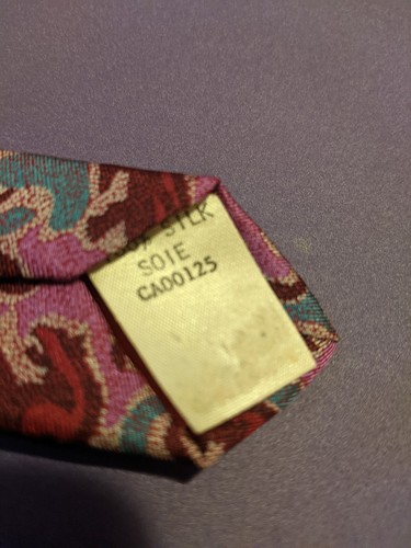 Marsh Creek Cravate Men's Tie Animal Pattern Red Burgundy Pink - photo 3