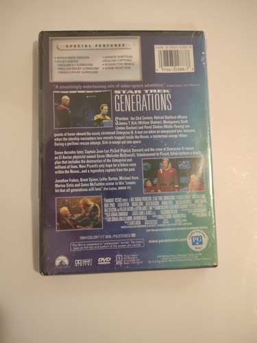Star Trek Generations DVD Widescreen NEW SEALED - photo 2