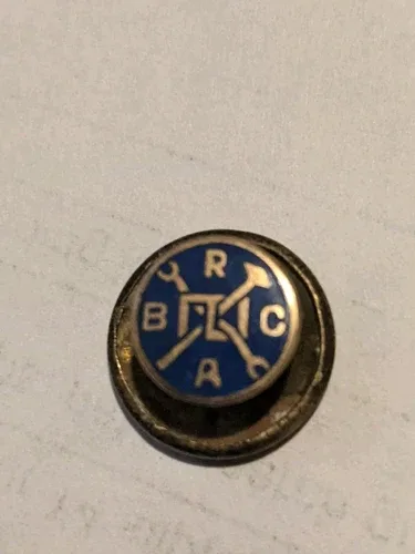 Vintage BRCA Lapel Pin Union Service