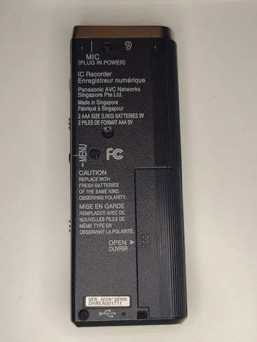 PANASONIC RR-US490 DIGITAL VOICE RECORDER image indicator(2)