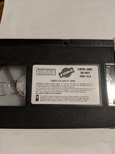 Flipper Joins the Navy VHS 1996 Movie unsealed - photo 2