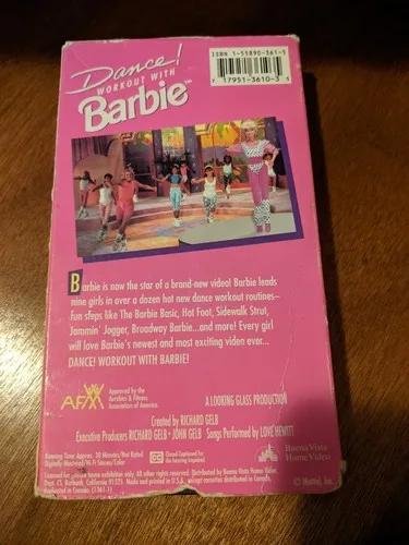 Dance Workout With BARBIE VHS Movie Vintage 1992 image indicator(2)