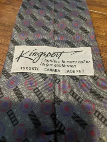 Vintage Kingsport Mans Tie Toronto CA02763 image indicator(2)