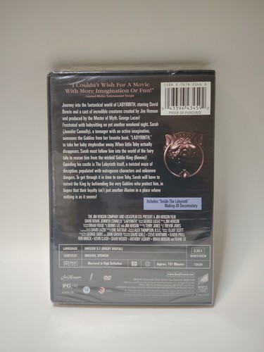 Labyrinth (DVD, 1999) NEW Sealed David Bowie Remastered - photo 2