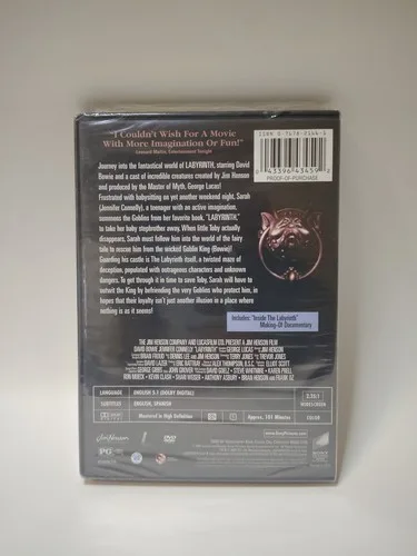 Labyrinth (DVD, 1999) NEW Sealed David Bowie Remastered image indicator(2)