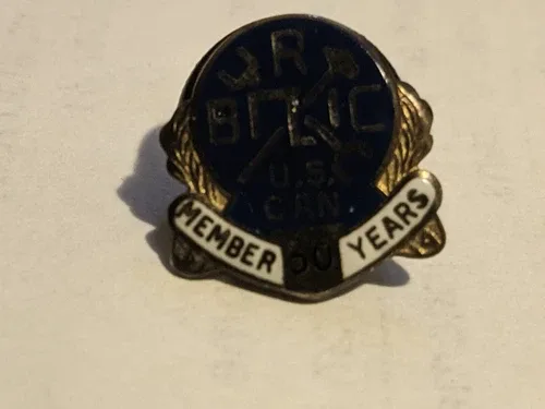 Vintage Brca Brotherhood Rail Carmen Pin image indicator(3)